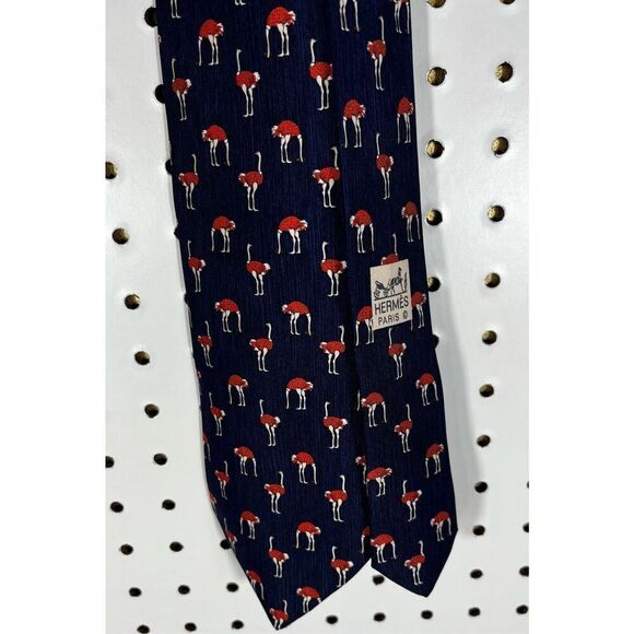 Hermes silk neck tie - Picture 10 of 10